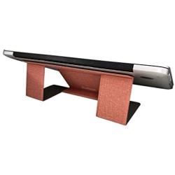 Invisible Laptop Stand, Pronimi Slim Ergonomic Portable Flip Laptop Stand for MacBook Air Mac Book Pro Tablets iPad Rose Gold - Pink, Light Adjustable Laptop Stand up to 15 inch