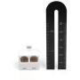 Duplex Jack Phone Wall Adapter - 2 Pack, White - 2-Way Phone Splitter (2 Lines) Wall Jack Phone RJ11 Adapter