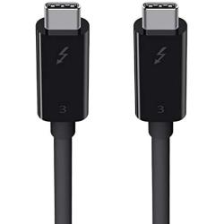 Belkin Thunderbolt 3 Cable, 100 Watts (6.5 Feet/ 2 Meters) - F2CD085bt2M-BLK