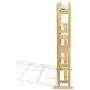 Atlantic Element Media Storage Rack - Holds Up to 230 Cds or 150 Dvds, Contemporary Wood & Metal Design with Wide Feet for Greater Stability, PN35535687 In Maple