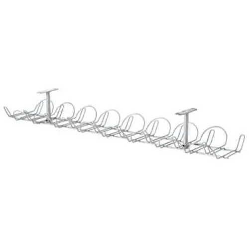 IKEA - SIGNUM Cable management, horizontal, silver color (FBA)