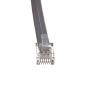 25 feet Telephone Cord for Voice (VoIP), RJ11 Plug Gold Plated Connectors, 6P / 6C, Silver Satin, 28AWG, Reverse, RJ12 Phone Cable, CableWholesale