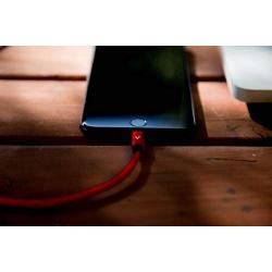 vCharged Red 2 FT MFi Certified iPhone Charger Nylon Braided USB Compatible w/AirPods, iPhone & iPad
