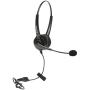 Grandstream Phone Headset with 2 earpieces on Both Ears | Noise Canceling Microphone Call Center Headset Compatible with Grandstream High-End IP Phones | RJ9 Headset Quick Disconnect Included
