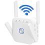 Whew WiFi Extender Signal Booster, 1200Mbps Wireless Internet Amplifier, Dual Band 2.4G & 5Ghz WiFi Extender, 4 Antennas Full Coverage with Ethernet Port and WPS, Ap Repeater Mode