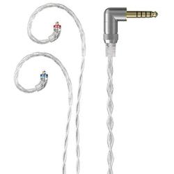 FiiO LC-4.4D 4.4mm High-Purity Monocrystalline Silver Litz MMCX Replacement Cable for Shure SE215 SE315 SE846 SE535 SE425/JVC/FiiO FH5 FA7 FH7