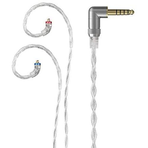FiiO LC-4.4D 4.4mm High-Purity Monocrystalline Silver Litz MMCX Replacement Cable for Shure SE215 SE315 SE846 SE535 SE425/JVC/FiiO FH5 FA7 FH7