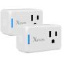 Xenon Mini WiFi Smart Plug, Works with Alexa and Google Home,No Hub Required, Timer Plug, Remote Control Your Devices from Anywhere, 2-Pack