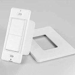 SANA Smart Wi-Fi Wall Light Switch,Physical Button,Compatible with Alexa and Google Home,APP remote control,No Hub Required,Requires Neutral Wire,White (1 Pack)