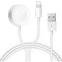 Watch Charger, 2 in 1 Portable Wireless Watch Phone Charger Charging Cable