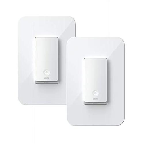 Wemo Wi-Fi Light Switch 3-Way 2-Pack Bundle - Control Lighting from Anywhere, Easy In-Wall Installation, Works with Alexa, Google Assistant and Apple HomeKit (WLS0403-BDL)