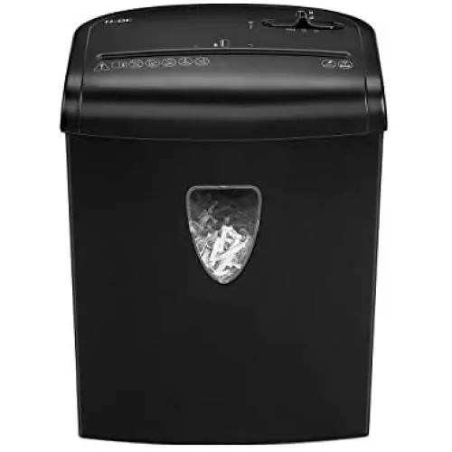 Essential Shred Powershred H-8C 8-Sheet Cross-Cut Personal Shredder with Safety Lock