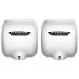 Excel Dryer XLERATOR XL-BW 1.1N High Speed Commercial Hand Dryer, White Thermoset Cover, Automatic Sensor, Surface Mounted, Noise Reduction Nozzle, LEED Credits 110/120 Volts( 2 Pack)