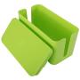 Patioer Cable Management Organizer Box Power Strips Hider Power Cords Hider for Desk, TV, Computer, USB Hub,Cords (Set of Two) (Green)