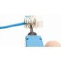 Cat5e Ethernet RJ-45 Keystone Jack Cat5 Punch-Down Network White - Choose a Pack of 5/10/20/30/50 (10)