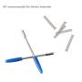 GorFanty 30/45/60 Degree Graphtec Blades Vinyl Cutter Lettering Blade Bits Cutting Plotter Tungsten Steel Carbide with Springs Pack of 10
