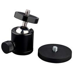 ULIBERMAGNET 24lb 360° Rotation Magnetic Camera Mount and 1/4” Thread Magnetic Camera Stand Magnetic Foot Mini Ball Head Heavy Duty Metal Securely Attaches to Car or Other Iron Surfaces