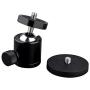 ULIBERMAGNET 24lb 360° Rotation Magnetic Camera Mount and 1/4” Thread Magnetic Camera Stand Magnetic Foot Mini Ball Head Heavy Duty Metal Securely Attaches to Car or Other Iron Surfaces