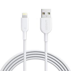 Anker Powerline II Lightning Cable (6ft), MFi Certified for iPhone Xs/XS Max/XR/X / 8/8 Plus / 7/7 Plus / 6/6 Plus (White)