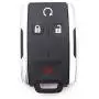 WFMJ for Chevrolet Colorado Suburban Tahoe Silverado GMC Yukon Sierra 1500 2500 HD 3500 HD Keyless Entry 4 Buttons Remote Smart Key Case Shell Fob
