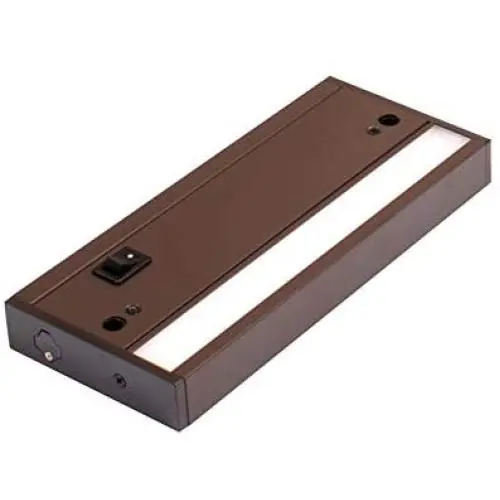 LED Under Cabinet Lighting Fixture, Hardwired or Plug in, Warm White (2700K), 8 inch, 5.3W, 265lm, Linkable, On/Off Switch Included, ETL & Energy Star Listed, 120V, Bronze Finished, T4S-08-BZ-927 LED Under Cabinet Lighting Fixture, Hardwired or Plug in, Warm White (2700K), 8 inch, 5.3W, 265lm, Linkable, On/Off Switch Included, ETL & Energy Star Listed, 120V, Bronze Finished, T4S-08-BZ-927