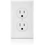 Leviton T5320-W Straight Blade Tamper Resistant Duplex Receptacle, 125 V, 15 A, 2 Pole, 3 Wire, 1 Pack, White