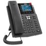 Fanvil X3U Enterprise VoIP Phone, 2.8-Inch Color Display, 6 SIP Lines, Dual-Port Gigabit Ethernet, Power Adapter Not Included