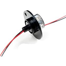 WTXRHW Electric Slip Collector Ring Wind Power Rotary Slip Ring 2 Wires Diameter 22MM for 5A 10A 15A 30A (5A)