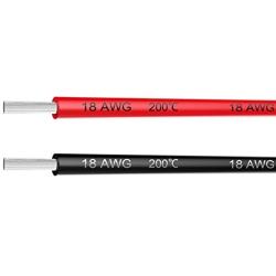 Electrical Wire 18 AWG 18 Gauge Silicone Wire Hook Up Wire Cable 20 Feet [10 ft Black and 10 ft Red] - Soft and Flexible 150 Strands 0.08mm of Tinned Copper Wire High Temperature Resistance (18AWG)