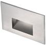 WAC Lighting 4011-30SS WAC Step & Wall 5'' LEDme 12V Rectangle Step and Wall Light 3000K Soft White, Cast Stainless Steel