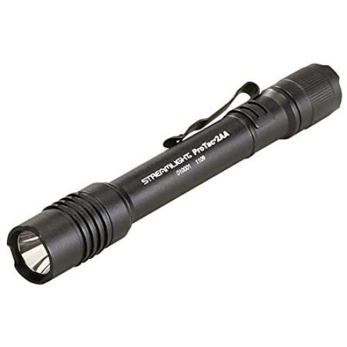 Streamlight 88033 ProTac 2AA 250 Lumen Professional Tactical Flashlight with High/Low/Strobe w/ 2 x AA Batteries - 250 Lumens