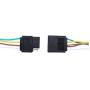 MAXXHAUL 4-Pin Flat Trailer Wiring Harness Kit 25 Male and 4 Female [18 Gauge Color Coded Wires] for Utility & Boat Trailer Wire Kits