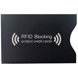 RFID Sleeves Credit Card Sleeve – Credit Card Protector Sleeves Blocks Credit Cards Transfer of Data Protecting Against Thieves Electronic Pickpocketing – 10 PCS Black