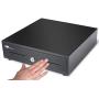 HK SYSTEMS 13'' Heavy Duty Black ''Push'' Open Cash Drawer, 4B5C with Under Counter Mounting Metal bracket