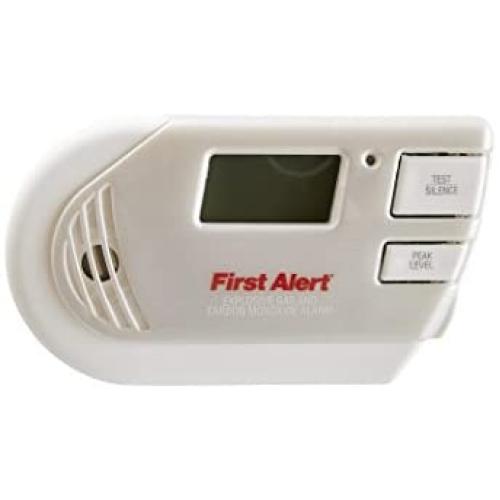 First Alert Combination Explosive Gas and Carbon Monoxide Alarm with Backlit Digital Display, GCO1CN