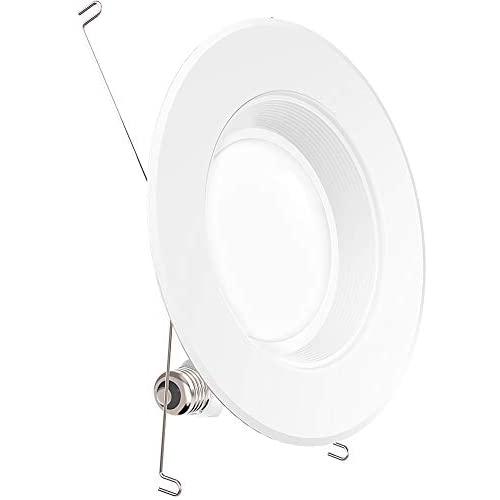 Sunco Lighting 5/6 Inch LED Recessed Downlight, Baffle Trim, Dimmable, 13W=75W, 2700K Soft White, 1050 LM, Damp Rated, Simple Retrofit Installation - UL + Energy Star