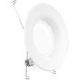Sunco Lighting 5/6 Inch LED Recessed Downlight, Baffle Trim, Dimmable, 13W=75W, 2700K Soft White, 1050 LM, Damp Rated, Simple Retrofit Installation - UL + Energy Star