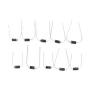 Rectifier Diode Assortment Kit, 10 Values Electronic Rectifying Diodes with Clear Storage Box, Total 200 PCS