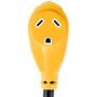 Camco (55165) Heavy Duty RV Dogbone Electrical Adapter with Innovative 180 Degree Bend Design and Easy PowerGrip Handle - 15 Amp Male to 30 Amp Female, 12''