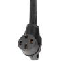 SCITOO 50Foot 50AMP RV Extension Cord Power Supply Cable for Trailer Motorhome Camper with Handle Black