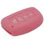WEIBISS 2pcs 4 Buttons Key Fob Cover Case Protector Shell Remote Jacket Keyless Entry Holder Bag for Hyundai 2018 2017 2016 Tucson Elantra Sonata, Black Pink