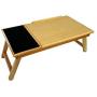 Space Saver Solid Wood Laptop Bed Tray Multiuse Laptop Table Desk W/built-in Mouse Pad Supports up to 18.4'' Screen - New Improved Model