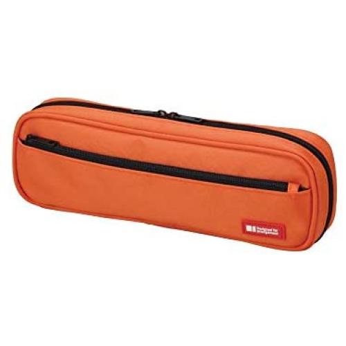 LIHIT LAB Pen Case, 9.4 x 1.8 x 3 inches, Orange (A7552-4)