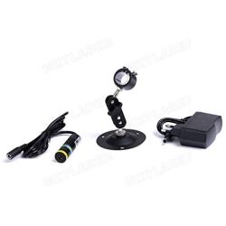 MXTLASER 520-80 Φ18x65mm Glass Lens Focusable Direct Green Laser Line Module for Clothes Cutting/Wood Cutting/Mechanical Positioning (Laser Module + Adapter + Holder)