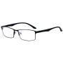 ALWAYSUV Computer Blue Light Blocking Reading Glasses TR90 Black Full Frame Professer Readers Glasses