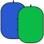 Neewer Chromakey Backdrops, Double-Sided Green Screen and Blue Screen, 2-in-1 Collapsible and Reversible Background for Photography, Gaming and Live Streaming, 5’×6.6’/1.5m×2m