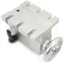 Rotational 4th Axis A axis Rotary table Fourth axis 3 Jaw Chuck Gapless harmonic reducer gearbox stepper motor K11-100mm dividing head with 65mm Tailstock for CNC Router Engraving Milling Machine