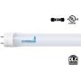 Hyperikon T8 2 Foot LED Tube, T10 T12 25 Watt Replacement (8W), Dual Ended, Frosted Lens, UL, Crystal White, 24 Pack