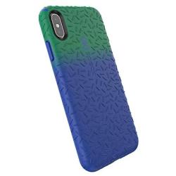 Speck Products CandyShell Fit iPhone Xs Max Case, Evergreen Green Ombre Blueberry Blue/Blueberry Blue