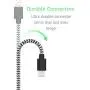 TalkWorks iPhone Charger Lightning Cable 6ft Long Braided Heavy Duty Cord MFI Certified for Apple iPhone 12, 12 Pro/Max, 12 Mini, 11, 11 Pro/Max, XR, XS/Max, X, 8, 7, 6, SE, iPad - Black/White
